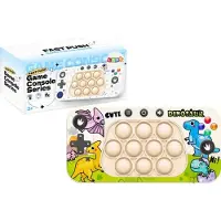 Leantoys Jeu de dextérité LeanToys Pop It Console avec 4 modes de jeu, sur le thème des dinosaures