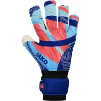 Jako Gant de foot unisexe River Basic RC, Couleur:navy/skyblue/coral, Taille:4