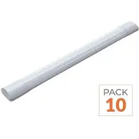 Silamp Barrette LED de 120 cm, 30 W, indice de protection IP40 - Lot de 10 - Blanc froid, température de couleur de 6000K à 8000K
