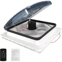 OEM Ventilateur de toit pour camping-car, 12 V avec télécommande et capteur de pluie, refroidissement et extraction, télécommande à 3 vitesses, UE