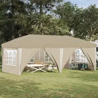 Prolenta Maison Exclusive - Tente de réception éphémère 575 x 288 x 245 cm, couleur crème