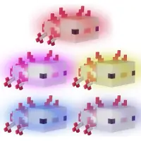 Roba MINECRAFT - Axolotl LED, lumière décorative, veilleuse, lampe de table, lumières décoratives au design Minecraft