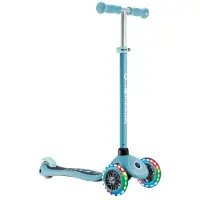 Globber trottinette 3 roues - - PRIMO LIGHTS - Bleu - Roues éclairées - 2 à 7 ans - 50 kg
