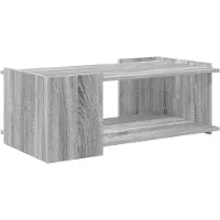 vidaXL Table basse Sonoma grise 90 x 50 x 33 cm en aggloméré