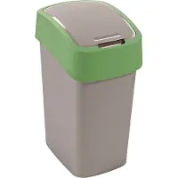 Keter Poubelle "FLIP BIN" 9L Argent/vert