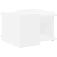 vidaXL Table basse blanche 50,5 x 50 x 33 cm en aggloméré