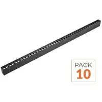 Silamp Pack de 10 - Réglette Suspendue LED 120cm 35W Noir - Blanc Froid 6000K - 8000K