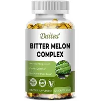 Daitea Complexe de melon amer 2500 mg (120 gélules) Complément alimentaire, poids, glycémie, détoxification, purification, détox, santé physique