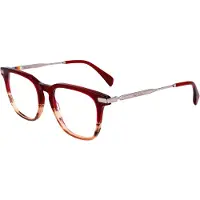 Paul Smith Lunettes de Vue - - PS24624 LEDBURY - Acétate transparent bordeaux rayé - 50/19/145 - Homme