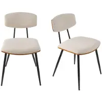 Signature - Lot de 2 chaises écru Babette - H79 cm
