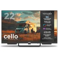 Cello Téléviseur LED 22" Voyager Traveller avec système d'exploitation Tizen OS, routeur 5G intégré, triple tuner, son Pitch Perfect, 12 V - Camping-cars et caravanes
