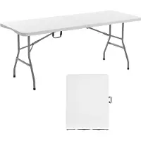 Vevor Table Pliante Rectangulaire en Plastique