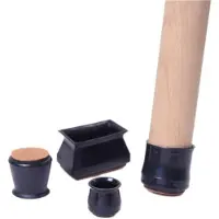 OEM Lot de 16 capuchons de protection rectangulaires noirs