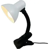 Luxus Europe - Lampe de bureau Toby, blanche - Lampe de lecture - Lampe de bureau