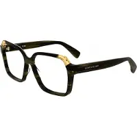 Longchamp Lunettes de Vue LO2763 55/14/140 Striped dark brown/orange Acetate WOMAN LO2763