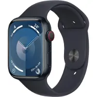 Apple Watch Series 9 GPS + Cellular - Boîtier Aluminium 45 mm Minuit - Bracelet M/L