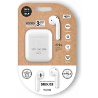 Tech One Tech écouteurs Tws Siux.02 Blancs Audio Sans Fil Tws 2, 6h Autonomie -