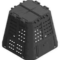 Patrol Group Composteur de jardin, 480 L, noir