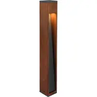 TRIO Lampe d'allée GU10 bois anthracite IP44