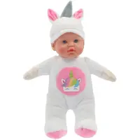 KiddyGo Ma magnifique poupée de chambre, douce, 31 cm, licorne ou ours, assortiment de 2 | 6 pièces