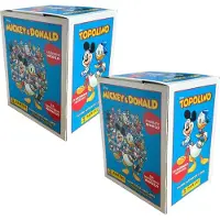 Panini Mickey & Donald - Un Monde Fantastique - Autocollants à collectionner - 2 présentoirs (72 sachets)