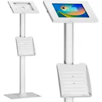 Macleans Support de tablette au sol MC-476W, Support de tablette, Blanc
