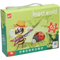 Nobrand Puzzle Insect World, 63 pièces.