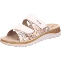 Rohde Mules pour femme à imprimé floral et semelle intérieure en cuir Baviera 1302, pointure : 41 EU, couleur : beige