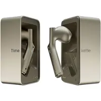 Timekettle Casques de traduction sans fil professionnels W4, traducteur IA en bulgare et 45 autres langues, ANC, 4 heures d'autonomie, dorés
