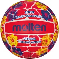 Molten Beachvolleyball V5B1300-FR | Fleurs/Rouge