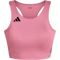 Adidas Adizero Essentials Crop Sports Top Rose M Femme