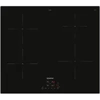 Siemens Table de cuisson induction 60cm 4 foyers 4600w noir - - EU611BEB5E - iq100