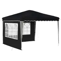 vidaXL Tente de réception pop-up anthracite 288 x 288 x 245 cm en toile Oxford
