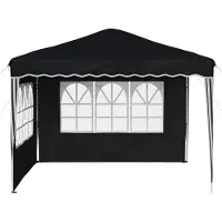 vidaXL Tente de réception pliable 288 x 288 x 245 cm, anthracite, tissu Oxford
