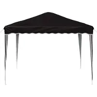vidaXL Tente de réception pliable 288 x 288 x 245 cm, tissu Oxford noir