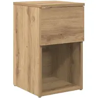 vidaXL Armoire de lit Chêne artisanal 29 x 31,5 x 49 cm