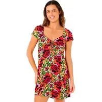 Rip Curl Blooming Short Sleeve Short Dress Multicolore M Femme