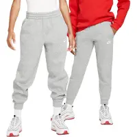 Nike Pantalon 'Club Fleece' gris / blanc