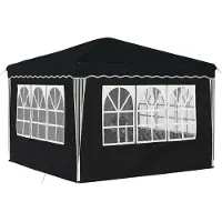 vidaXL Tente de réception pliable 288 x 288 x 245 cm, anthracite, tissu Oxford