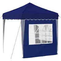 vidaXL Tente de réception pliable 195 x 195 x 245 cm, bleu, tissu Oxford