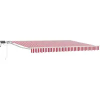 vidaXL Armature de store manuelle avec LED rouges et blanches 4,5 × 3 m