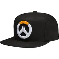 J!NX Hommes, Casquette, JINX Overwatch Frenetic Snapback Hat Noir, Noir