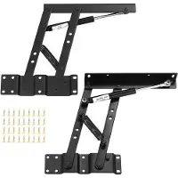 OEM 2 pièces table de salon ressort-charnière Lift-Up Top Mécanisme - Noir Style 2 - pour accessoires de meubles - Pliable - Réglable
