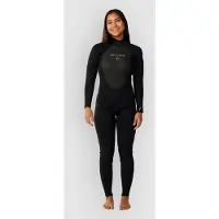 Rip Curl Trad 3/2 Mm Woman Long Sleeve Back Zip Neoprene Suit Noir 8 Femme