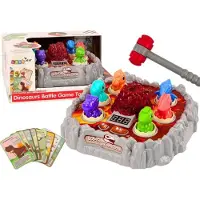 Leantoys Jeu D'Arcade Wac A Mole Dinosaures Volcan Effet De Fumée Lumières Sons