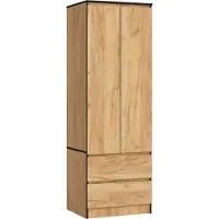 Akord Garde-robe en Chêne Craft avec Portes Coulissantes 60 cm