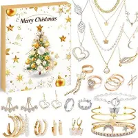 OEM Calendrier de l'Avent décoratif 2025 – Calendrier de 24 jours avec des décorations – Idéal pour les amateurs de Noël et les jeunes filles