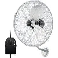 Costway Ventilateur mural industriel 56cm, Ventilateur 85° oscillation, 30° d'inclinaison réglable, 3 vitesses, tête oscillante