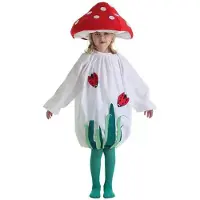 Creaciones Llopis Mushroom Children´s Costume Blanc Enfants