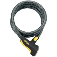 Onguard 8037 Antivol à câble Akita 100cm, Ø 20 mm, noir/jaune